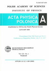 ACTA PHYSICA POLONICA A封面