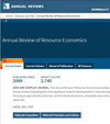 Annual Review of Resource Economics封面