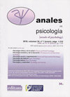 Anales de Psicologia封面