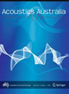 Acoustics Australia封面