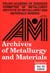 ARCHIVES OF METALLURGY AND MATERIALS封面