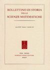 Bollettino di Storia delle Scienze Matematiche封面