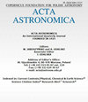 ACTA ASTRONOMICA封面
