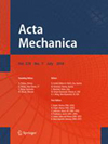 ACTA MECHANICA封面
