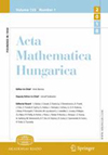 ACTA MATHEMATICA HUNGARICA封面