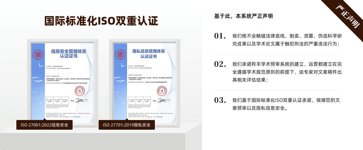 国际标准化ISO双重认证